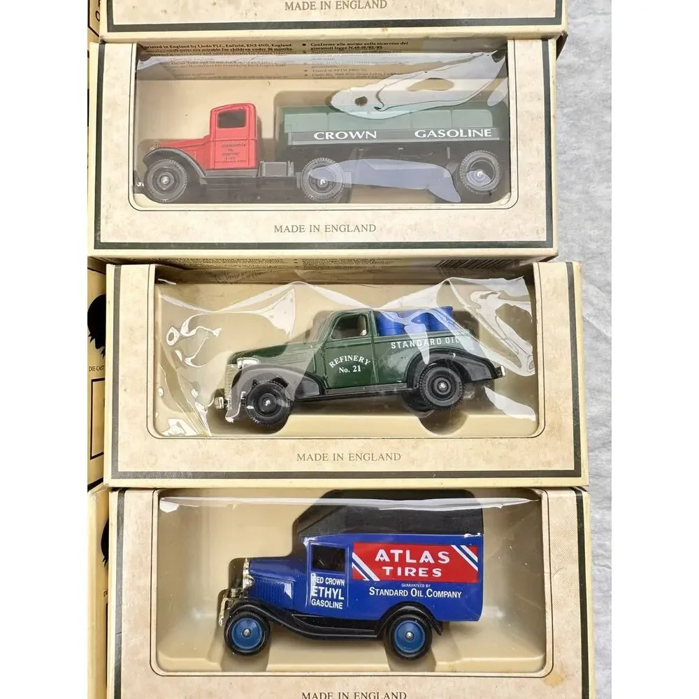 A63 Vintage Commemorative Model Chevron Diecast Truck Lot of 9 England New